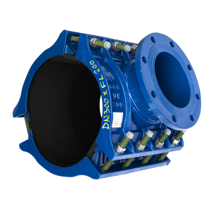 3-delad Anborrningsmuff DN300 312-345mm Fläns NBR